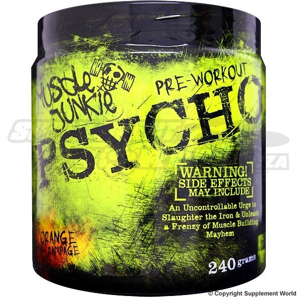 Muscle Junkie Psycho PreWorkout Bodybuilding SA